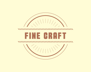 Hipster Craft Rope Business logo design