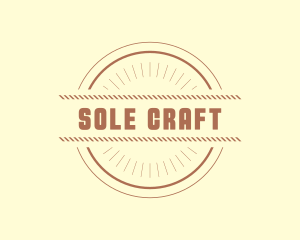 Hipster Craft Rope Business logo design