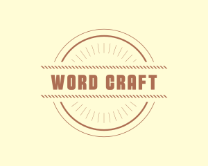 Hipster Craft Rope Business logo design