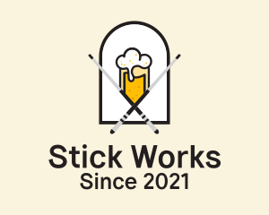 Stick - Billiards Beer Pub logo design