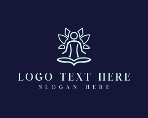 Meditation - Flower Therapy Meditation logo design