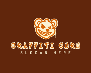 Vandal - Bear Graffiti Art logo design