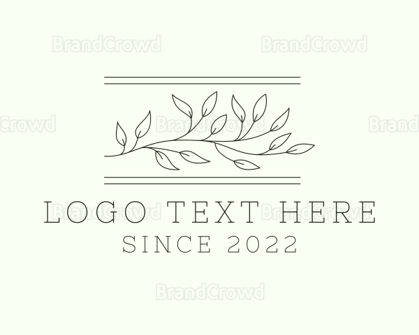 Elegant Leaf Plant Logo