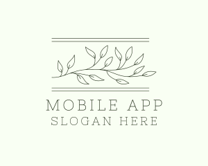 Elegant Leaf Plant Logo