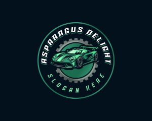 Gear Car Racing logo design