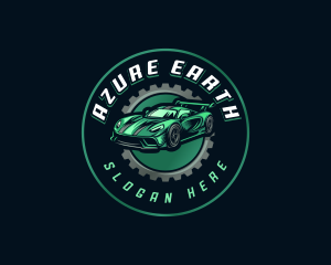 Gear Car Racing logo design