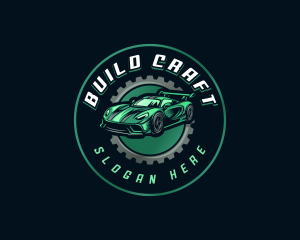 Gear Car Racing logo design