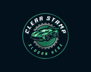 Gear Car Racing logo design