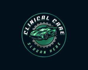 Gear Car Racing logo design