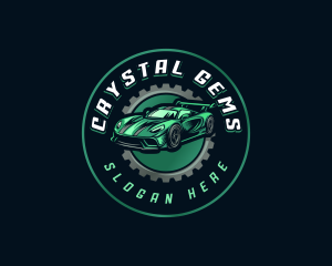 Gear Car Racing logo design