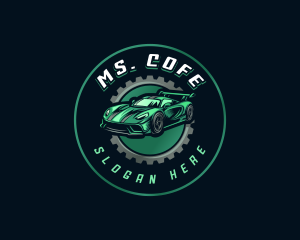 Gear Car Racing logo design