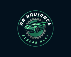 Gear Car Racing logo design