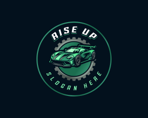 Gear Car Racing logo design