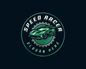 Race - Gear Car Racing logo design