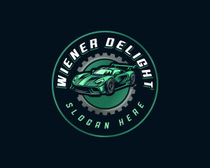 Gear Car Racing logo design