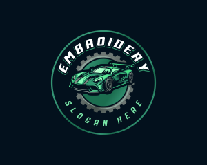 Gear Car Racing logo design