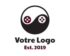 Controller - Asian Yin Yang Gaming logo design