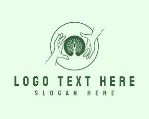 Conservation - Hand Tree Eco logo design