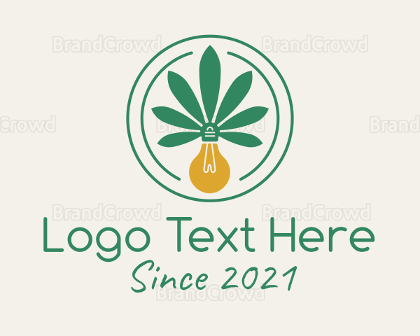 Marijuana Light Bulb Logo