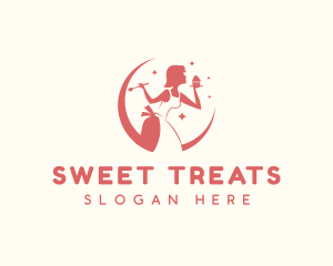 Pastry Cupcake Sweets logo design