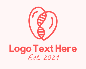 Biochemistry - Heart DNA String logo design