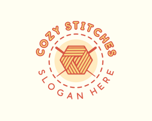 Crochet Yarn Knitting logo design