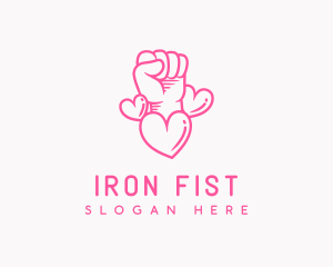 Heart Fist Organization logo design