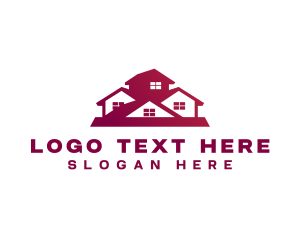 Residential - House Roof Builder logo design