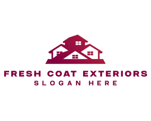Exterior - House Roof Builder logo design