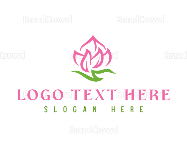 Pink Flower Spa Logo