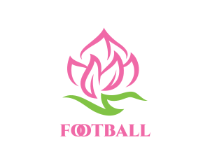 Pink Fire Flower Logo