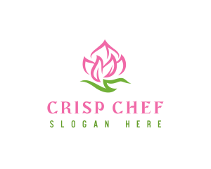 Pink Flower Spa logo design