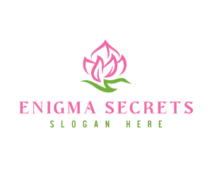 Pink Flower Spa logo design