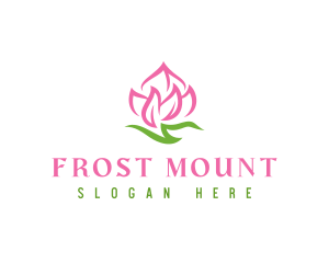 Pink Flower Spa logo design