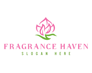 Pink Flower Spa logo design