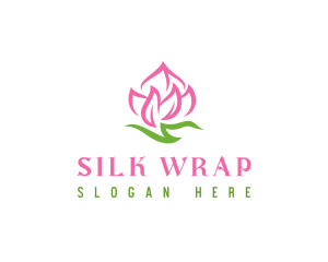 Pink Flower Spa logo design