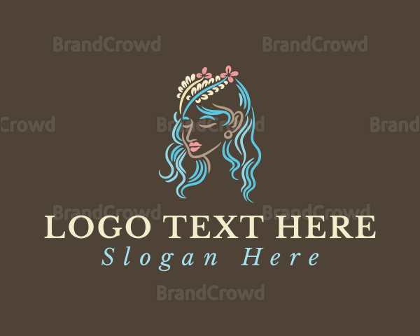 Goddess Flower Crown Logo