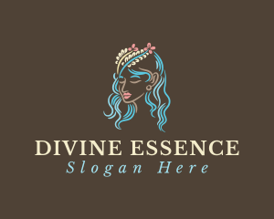 Goddess Flower Crown logo design