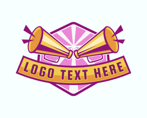 Cheer - Cheerleading Megaphone Competition logo design