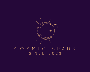 Sun Moon Cosmic logo design