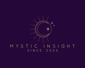 Sun Moon Cosmic logo design