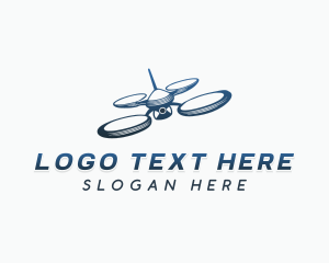 Technology - Quadcopter Drone Technology logo design