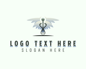 Caducues - Medical Clinic Pharmacy logo design