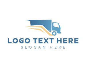Dump Truck - Fast Delivery Truck logo design