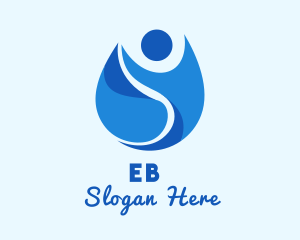 Extract - Water People Droplet logo design