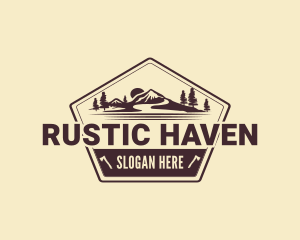 Rustic Valley Adventure logo design