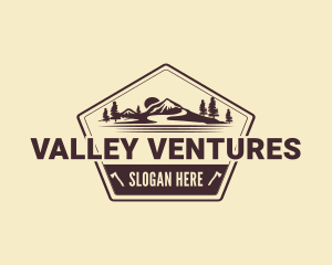 Valley - Rustic Valley Adventure logo design