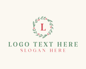 Stationery - Watercolor Wreath Decor logo design