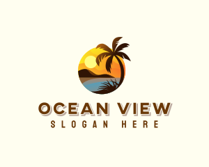 Summer Beach Travel logo design