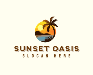 Summer Beach Travel logo design